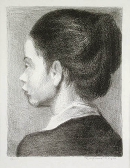 Raphael Soyer - Portrait of a Young Girl