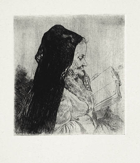 Joseph Stella - Old Woman Reading