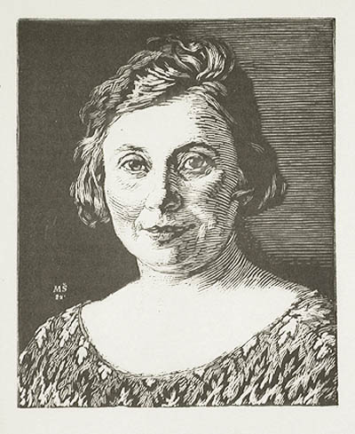 Max Svabinsky - Frauenbildnis Portrait of a Woman