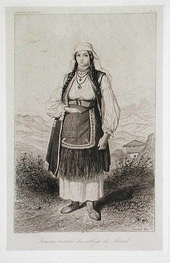 Theodore Valerio - Femme Mariee du Village de Skrad or Married Woman from the Village of Skrad