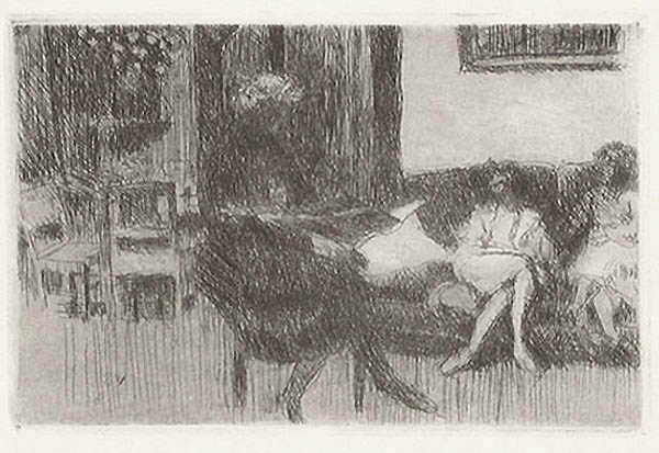 Edouard Vuillard - Interior Au Canape