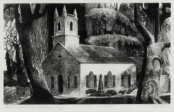 Lynd Ward - Historic Christ Church at Middleton