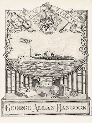 James Webb - Ex-Libris George Allan Hancock Oceanographic Research Vessel Velero