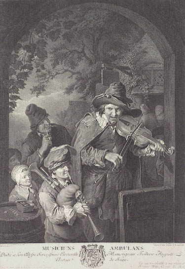 Johann Georg Wille - Musiciens Ambulans Strolling Musicians