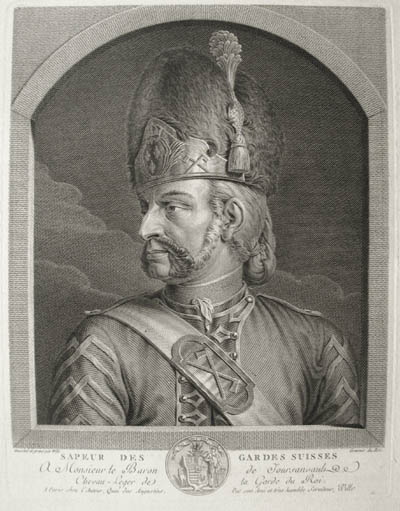 Johann Georg Wille - Sapeur Des Gardes Suisses