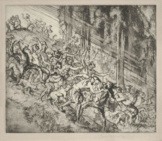 Sir Frank Brangwyn - Pageant of Ludlow Comus