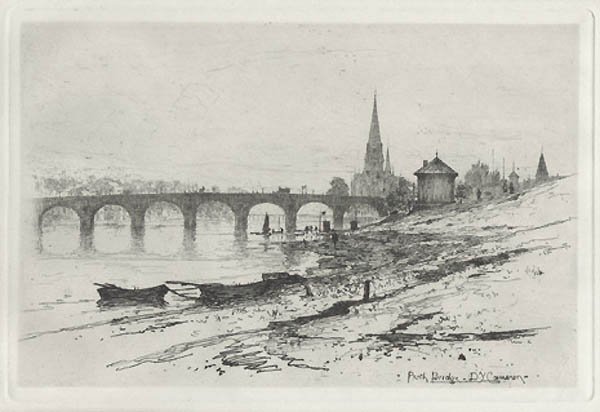 Sir David Young Cameron - Perth Bridge