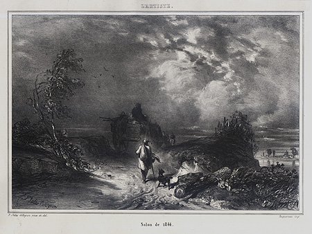 Francois Jules Collignon - Avant L'Orage Paysage Before the Storm Landscape