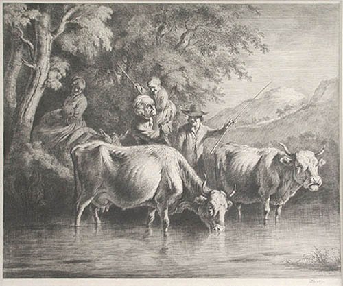 Jean Jaques de Boissieu - Crossing The Stream