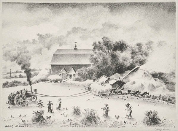 Adolf Dehn - Threshing Near Kilkenny