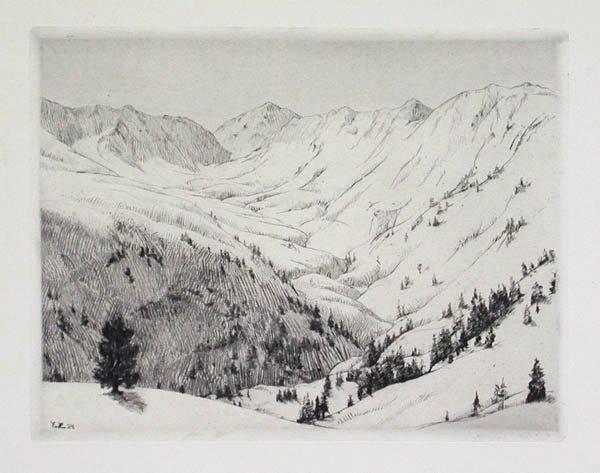 Ernst Haider - Verschneites Hochtal