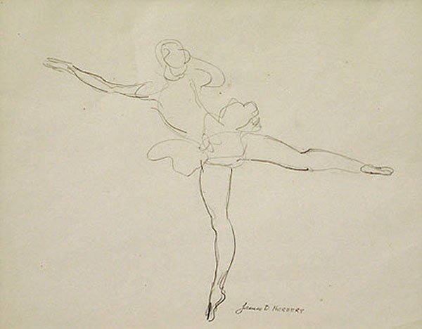James Drummond Herbert - On Tiptoe Madame Senier