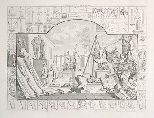 William Hogarth - Analysis of Beauty - Plate I