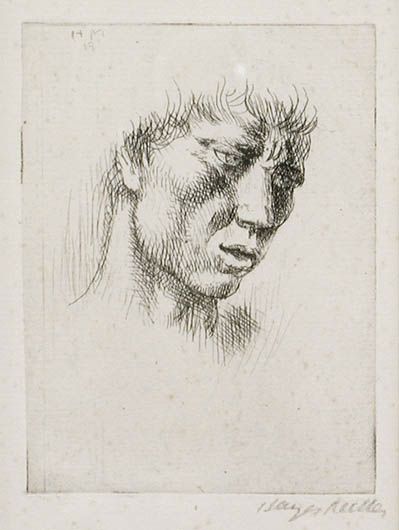 Kenneth Hayes Miller - Miniature Head