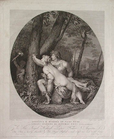 Raphael Morghen and Theodorus Matteini- Angelica and Medoro