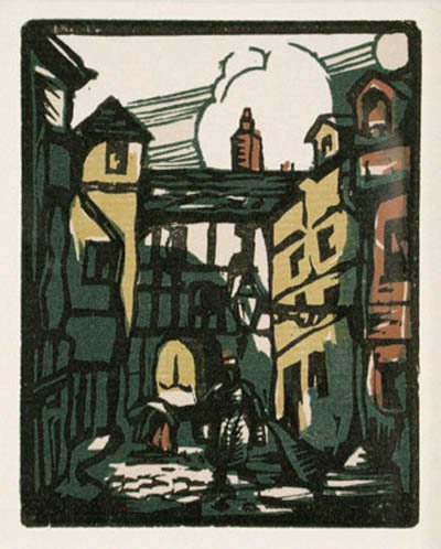 Howard Simon - Courtyard at Rouen
