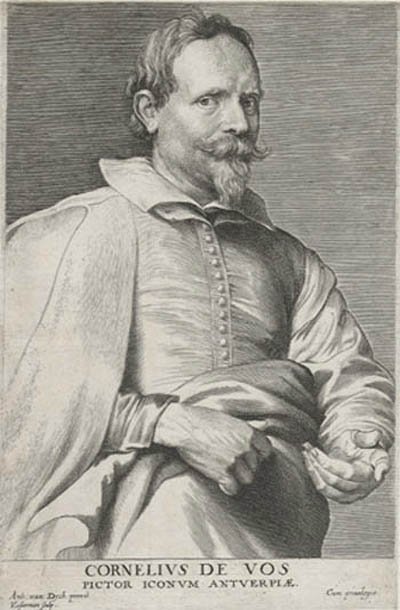 Lucas Vorsterman and Anthony Van Dyck - Cornelius De Vos Pictor Iconum Antwerpiae
