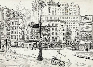 F. Zotzer - Whitehall Street and Front Street Lower Manhattan