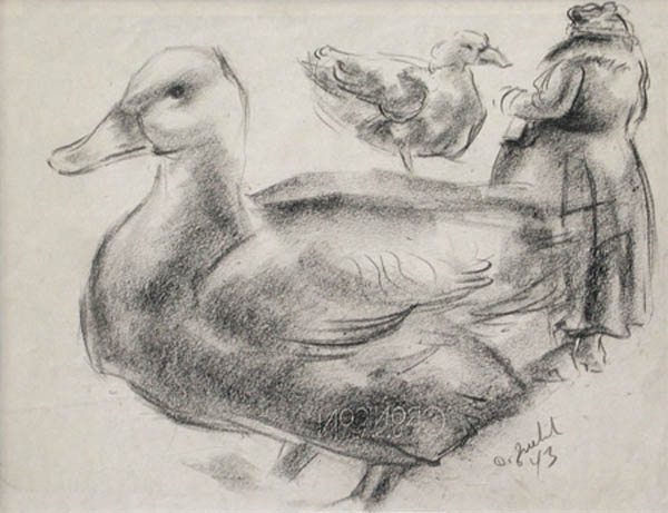 Clarence Edward Zuelch - A Study of Geese and Those Who Feed Them