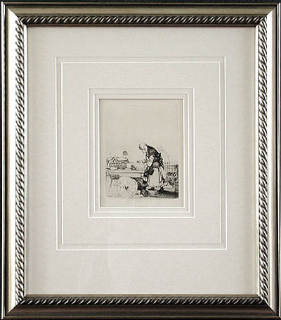 John W. Winkler - Framed Image - La Marchande de Legumes or The Vegetable Merchant