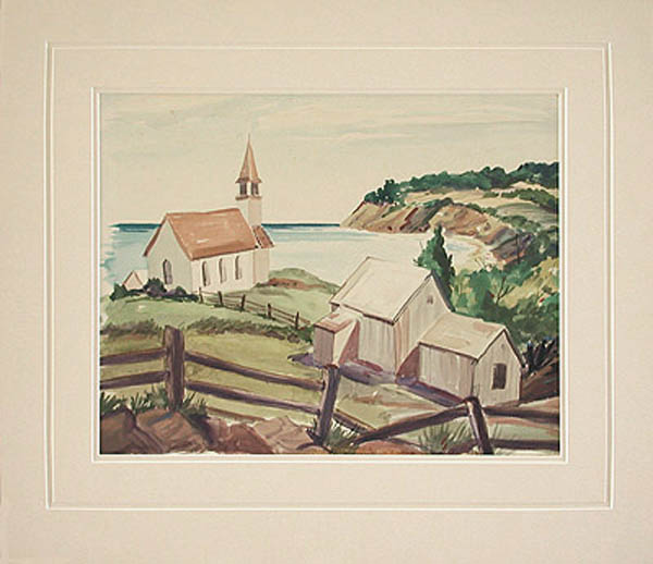 George Adomeit - Matted Image - Along the Coast of Maine