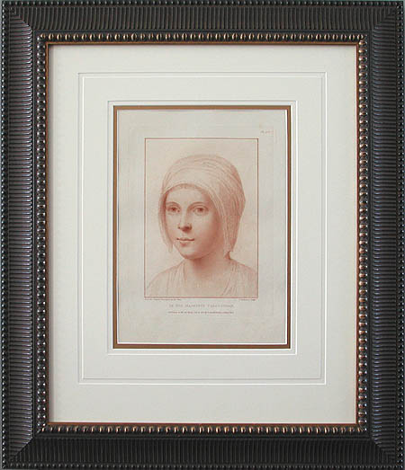 Francesco Bartolozzi - Framed Image - Country Girl's Head
