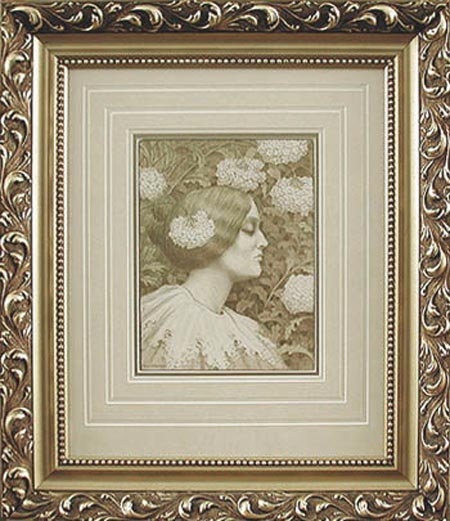 Paul Emile Berthon - Framed Image - Femme de Profil