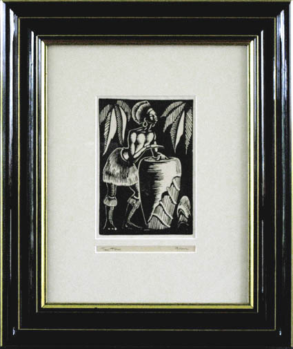 Elmer Brown - Framed Image - Tom Tom