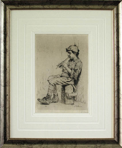 John George Brown - Framed Image - Business Neglected