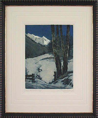 Max Bruning - Framed Image - Oberstdorf