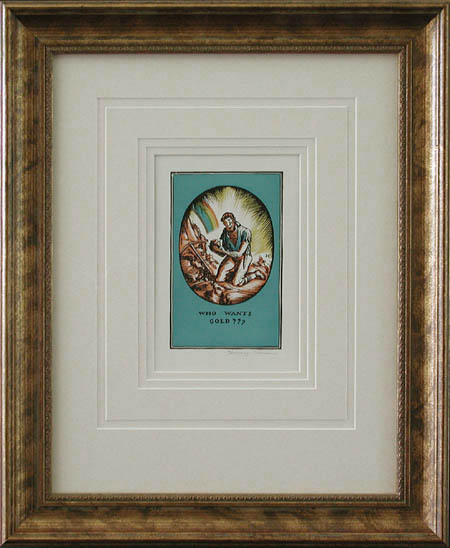 Harry Cimino - Framed Image - Who Wants Gold