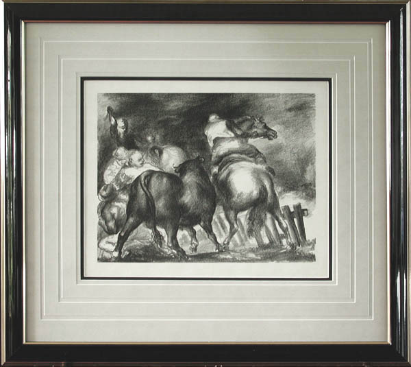 Jon Corbino - Framed Image - Escaped Bull