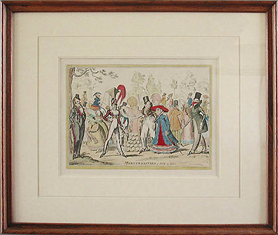 George Cruikshank - Framed Image - Monstrosities of 1819 and 1820