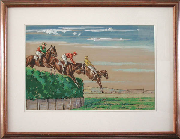 John Csosz - Framed Image - Steeplechase