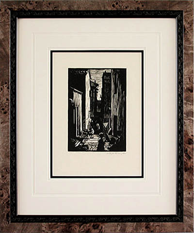 William Phelps Cunningham - Framed Image - Fruit Shop Villefranche