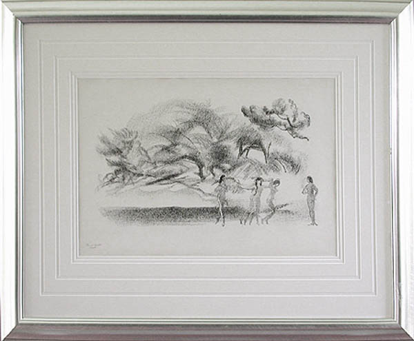 Arthur Bowen Davies - Framed Image - On Willow Brook