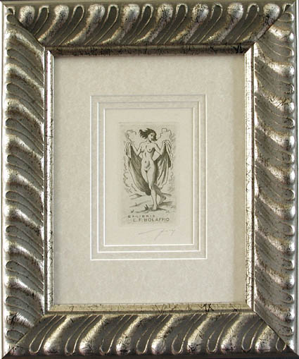 Vitezslav Fleissig - Framed Image - Ex-Libris Luigi Filippo Bolaffio