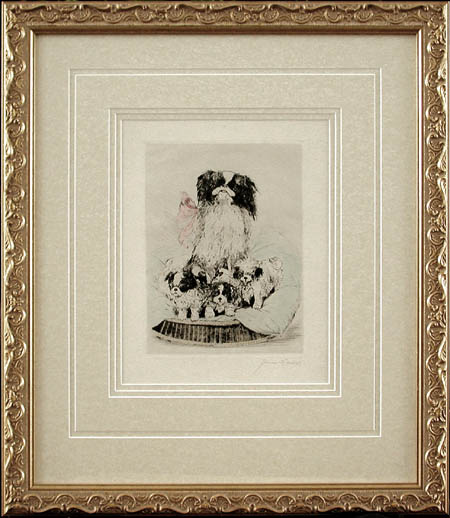 Carl Albert Joseph Gaber - Framed Image - Pekingnesen