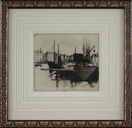Norbert Goeneutte - Framed Image - Harbour Scene
