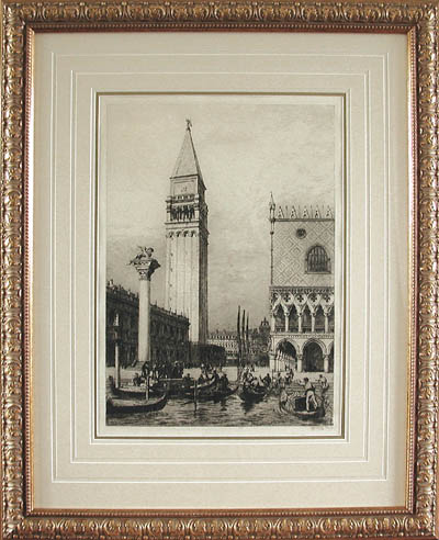 Axel Hermann Haig - Framed Image - Campanile Venice