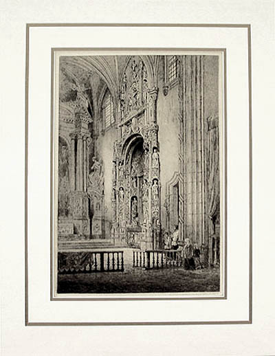 Axel Hermann Haig - Matted Image - Cathedral Interior