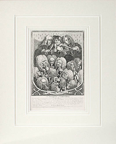 William Hogarth - Matted Image - The Company of Undertakers