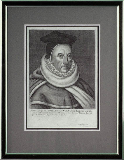 Wenceslaus Wenzel Hollar - Framed Image - Portrait of John Clench