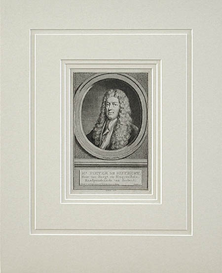 Jacobus Houbraken - Matted Image - Portrait of Pieter de Huybert