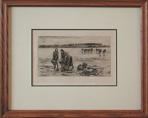 Colin Hunter - Framed Image - The Mussel Gatherers