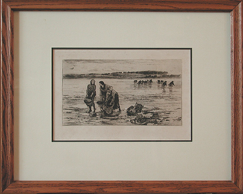 Colin Hunter - Framed Image - The Mussel Gatherers
