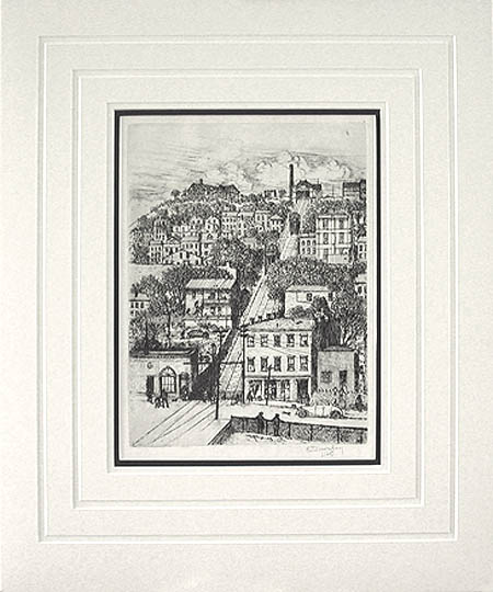 Edward Timothy Hurley - Matted Image - Mount Adams Incline