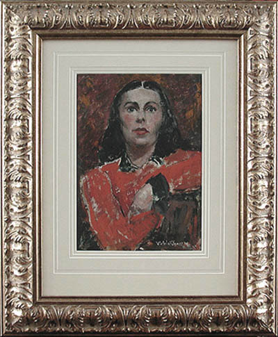 Violeta Janes - Framed Image - Portrait of a Young Woman
