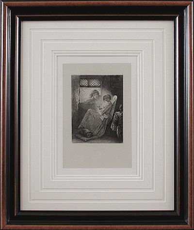 Tony Johannot - Framed Image - The Rose