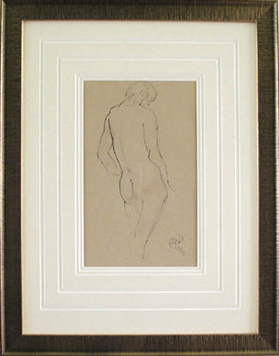 Henry George Keller - Framed Image - Figure Study